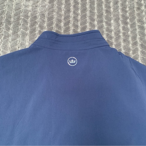 Peter Millar Vest Mens XXL 2XL Navy Blue Crown Crafted Jacket Full Zip Pockets - Picture 9 of 15